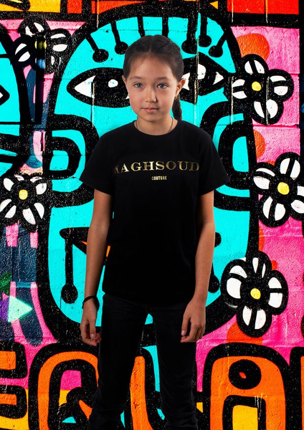 T-shirt Maghsoudi kids persian girls gold Print